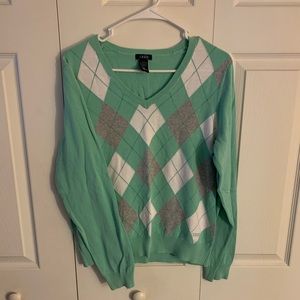 Izod Light Green Sweater